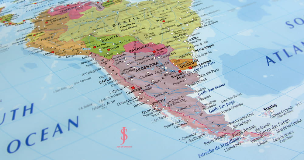 Spanish speakers in South America